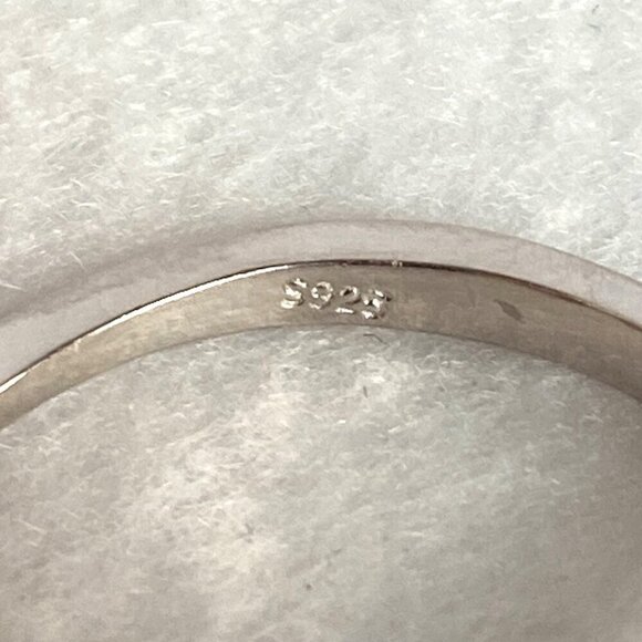 Sterling Silver 925 Star Sign Zodiac Virgo Constellation CZ Band Ring Sz 7.5 - Picture 9 of 16